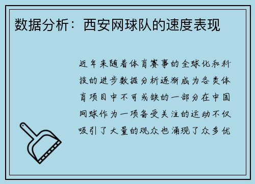 数据分析：西安网球队的速度表现